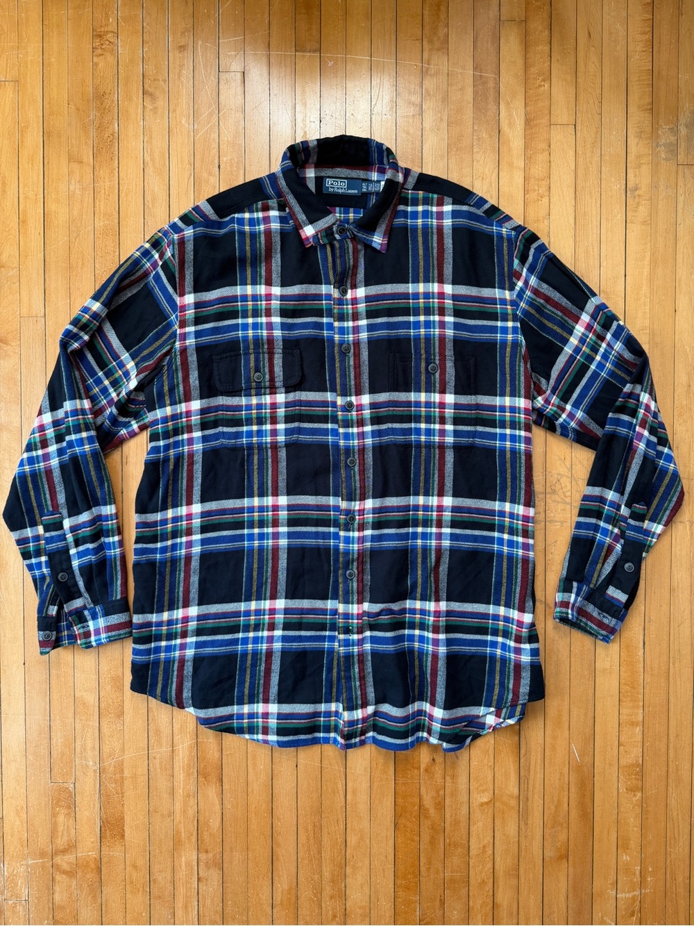 NWOT Polo Ralph Lauren Plaid Flannel Button Down Work Shirt Mens Sz. XLT